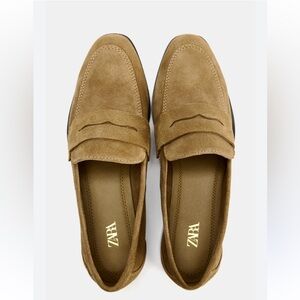 Zara Leather Slip-On Loafers